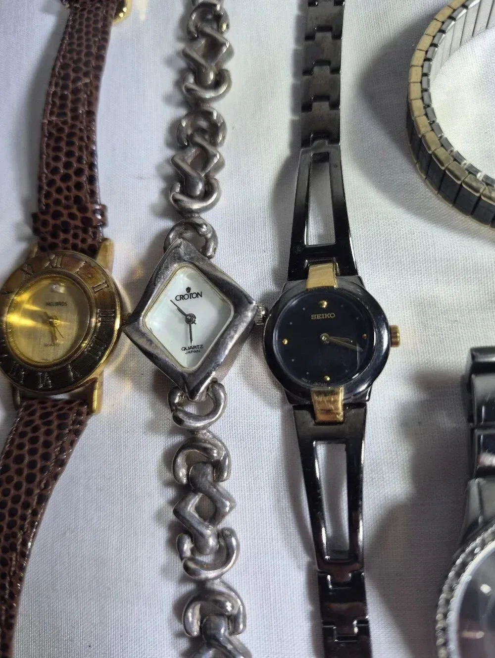 Vintage Watch Lot - 6 pc Mixed Brand Collection (Tissot, Skagen, Seiko, Croton +